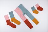Dětské zateplené ponožky Bloky