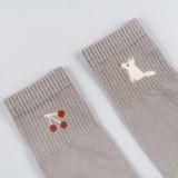 Dětské šedé ponožky Zimní les