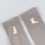 Dětské šedé ponožky Zimní les