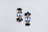 Kotníkové ponožky Trojúhelník modrá