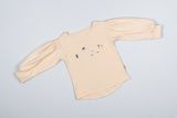 Dívčí smetanové tričko z BIO bavlny Severské pobřeží