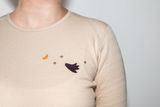 Dámské smetanové tričko z BIO bavlny Ptáček Fugl