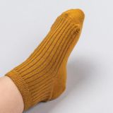 Dětské vroubkované kotníkové ponožky Skořicové