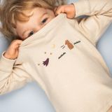 Dětské smetanové tričko z BIO bavlny Medvěd Bjørn