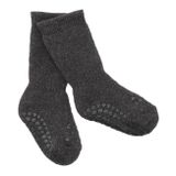 Dětské zateplené protiskluzové ponožky Tmavě šedá
