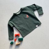 Dětské zelené tričko s dlouhým rukávem 